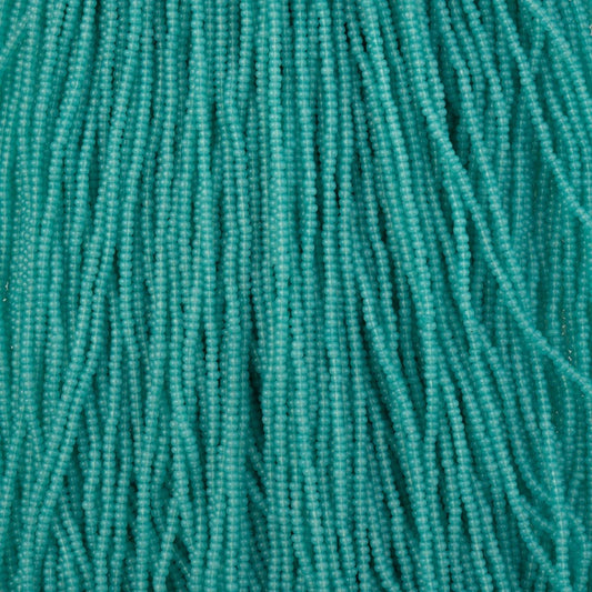 11/0 Alabaster Turquoise Solgel, Preciosa Seed Beads 22g 11/0 Preciosa Seed Beads