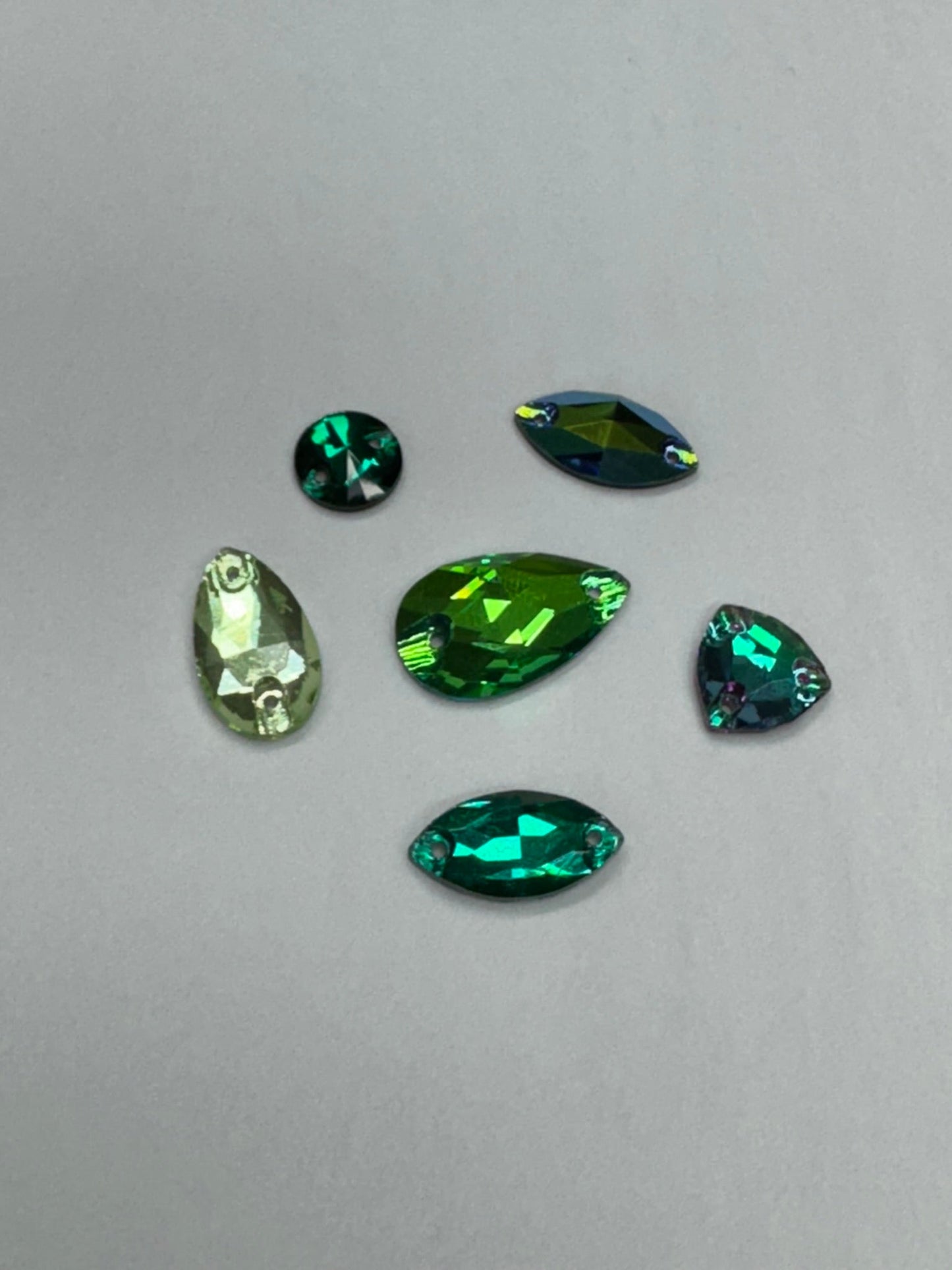 "Enchanted Evergreen" 6 pairs x Fancy Glass Gem Bundle, Promotions Sundaylace Creations & Bling