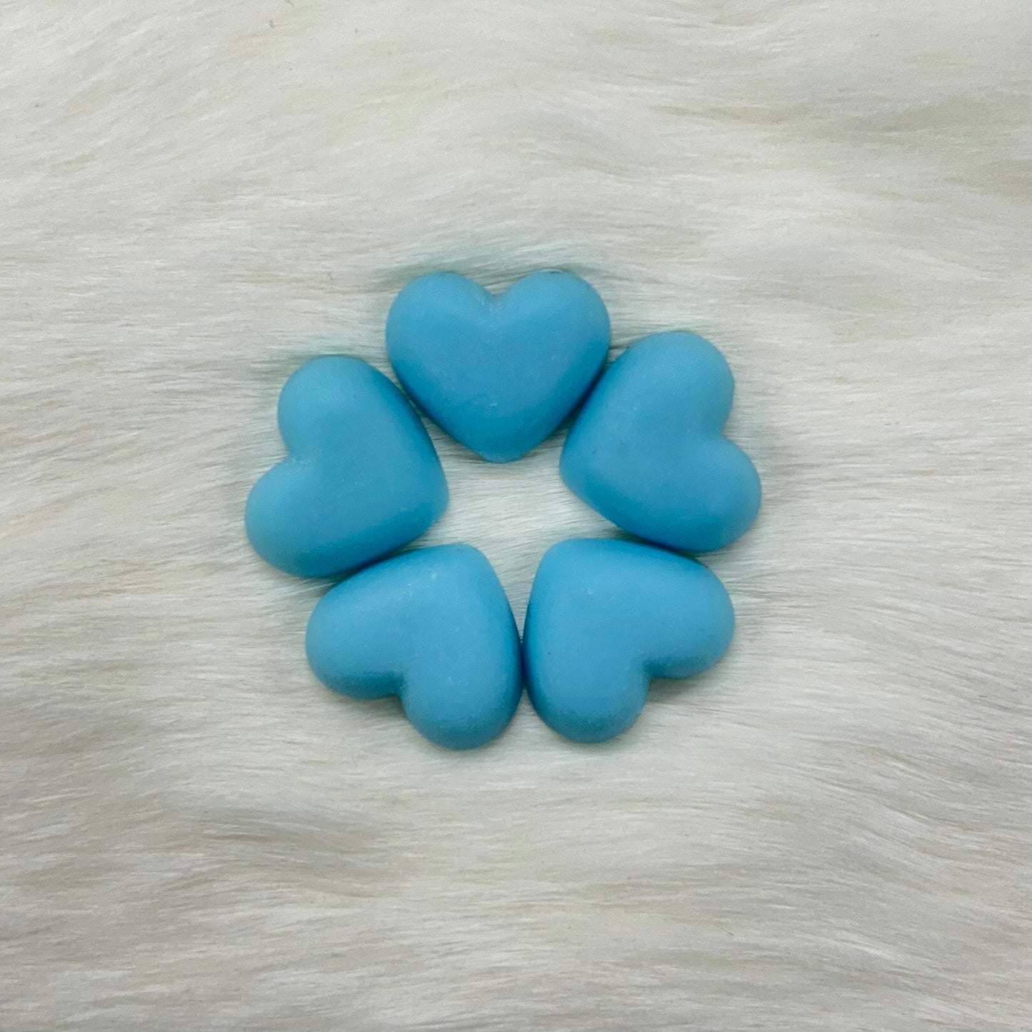 18mm Matte Hearts, Glue on, Resin Gems (Sold in Pair)