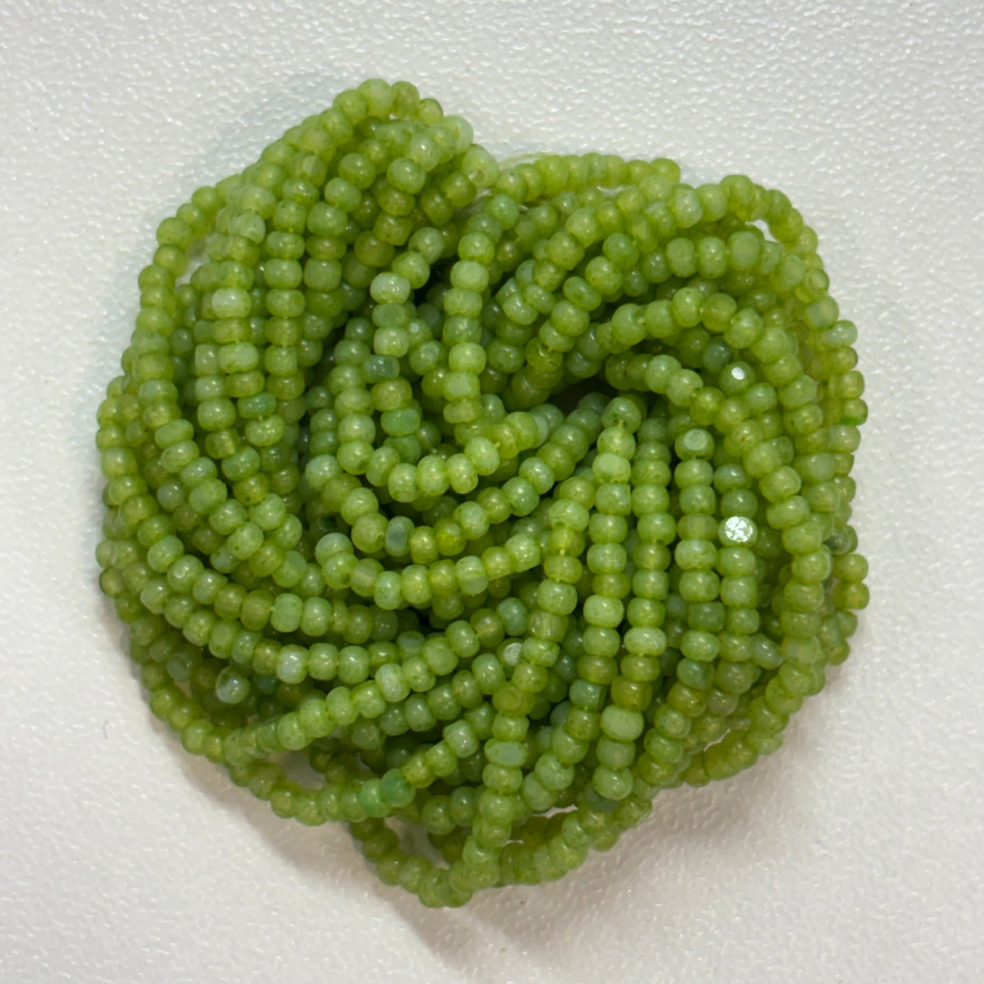 11/0 Charlotte Cut Seed Bead- Opal Kelly Green *10g Hank* Sundaylace Creations & Bling