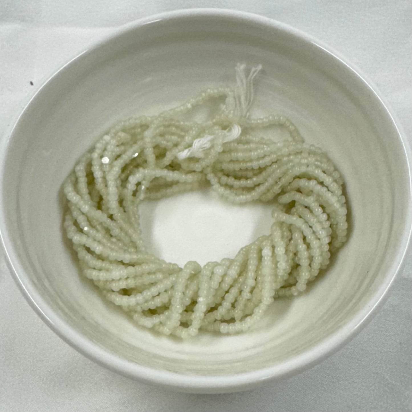 11/0 Charlotte Cut Seed Bead- Light Sage Opal *10g Hank* India Sheen Charlotte Cut Seedbeads