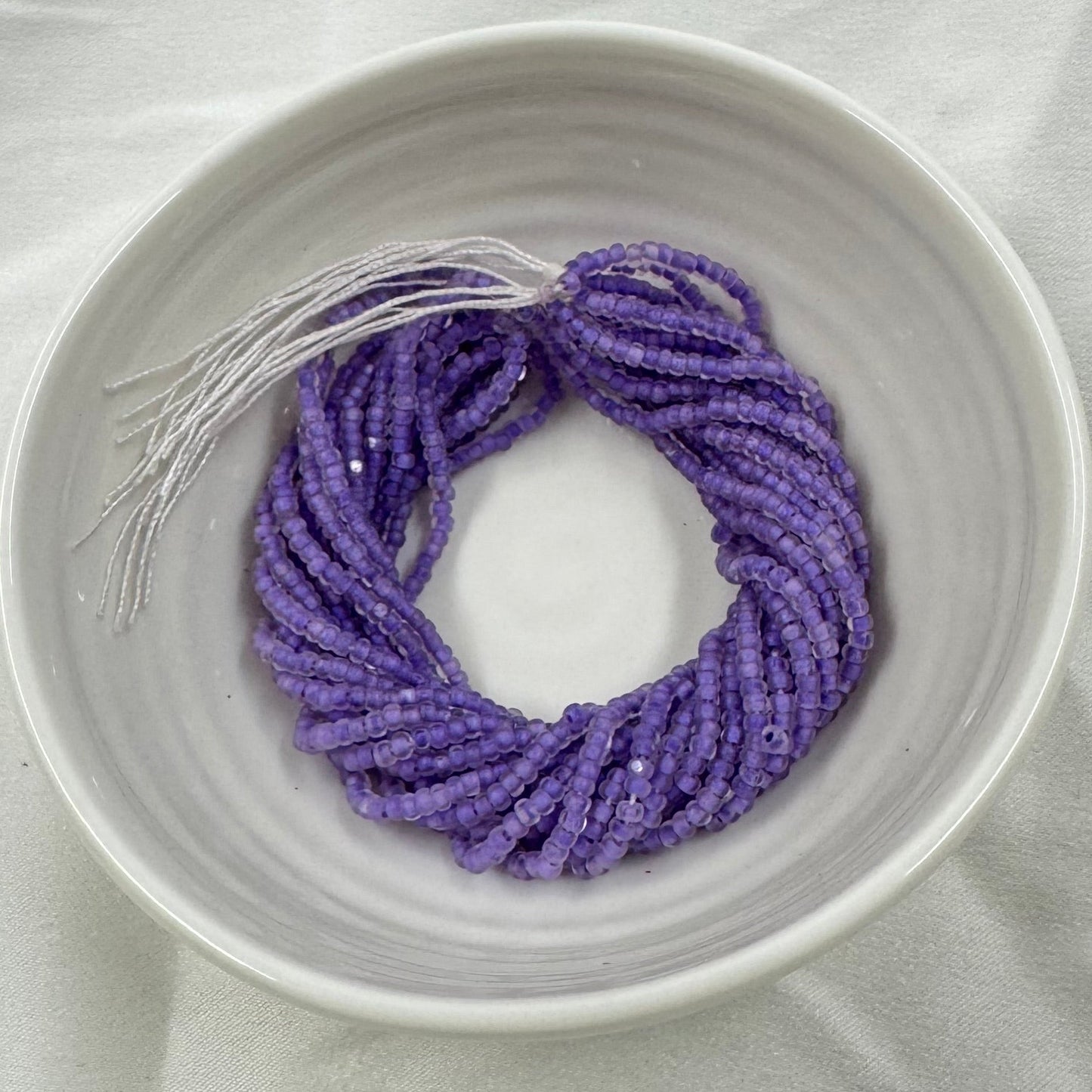 11/0 Charlotte Cut Seed Bead- Crystal Matte Violet Lined  *10g Hank* India Sheen Charlotte Cut Seedbeads