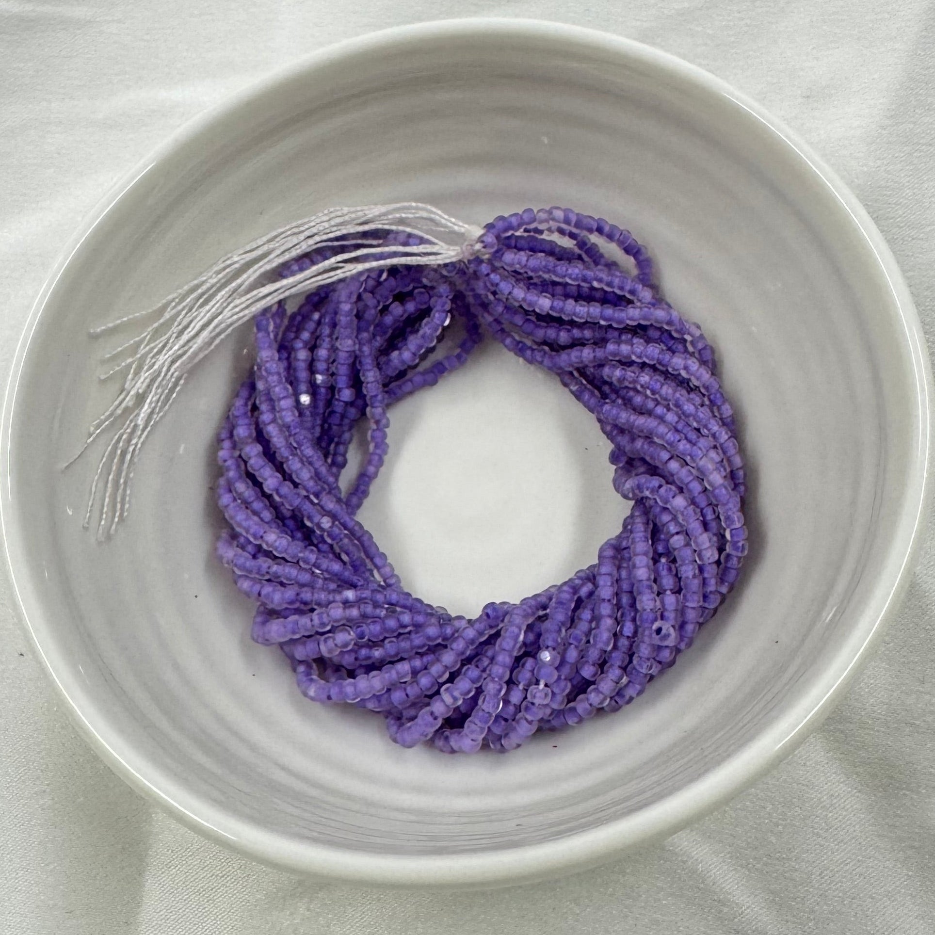 11/0 Charlotte Cut Seed Bead- Crystal Matte Violet Lined  *10g Hank* India Sheen Charlotte Cut Seedbeads