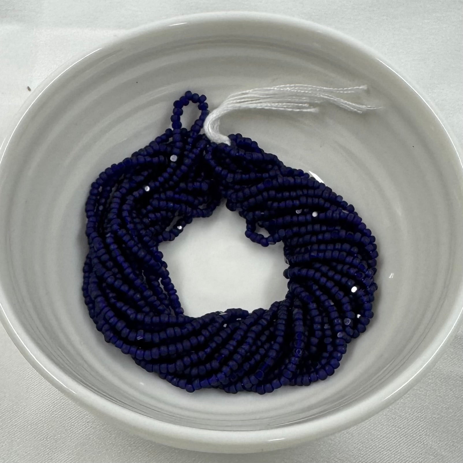 11/0 Charlotte Cut  Seed Bead- Matte Royal Blue Transparent  *10g Hank* India Sheen Charlotte Cut Seedbeads