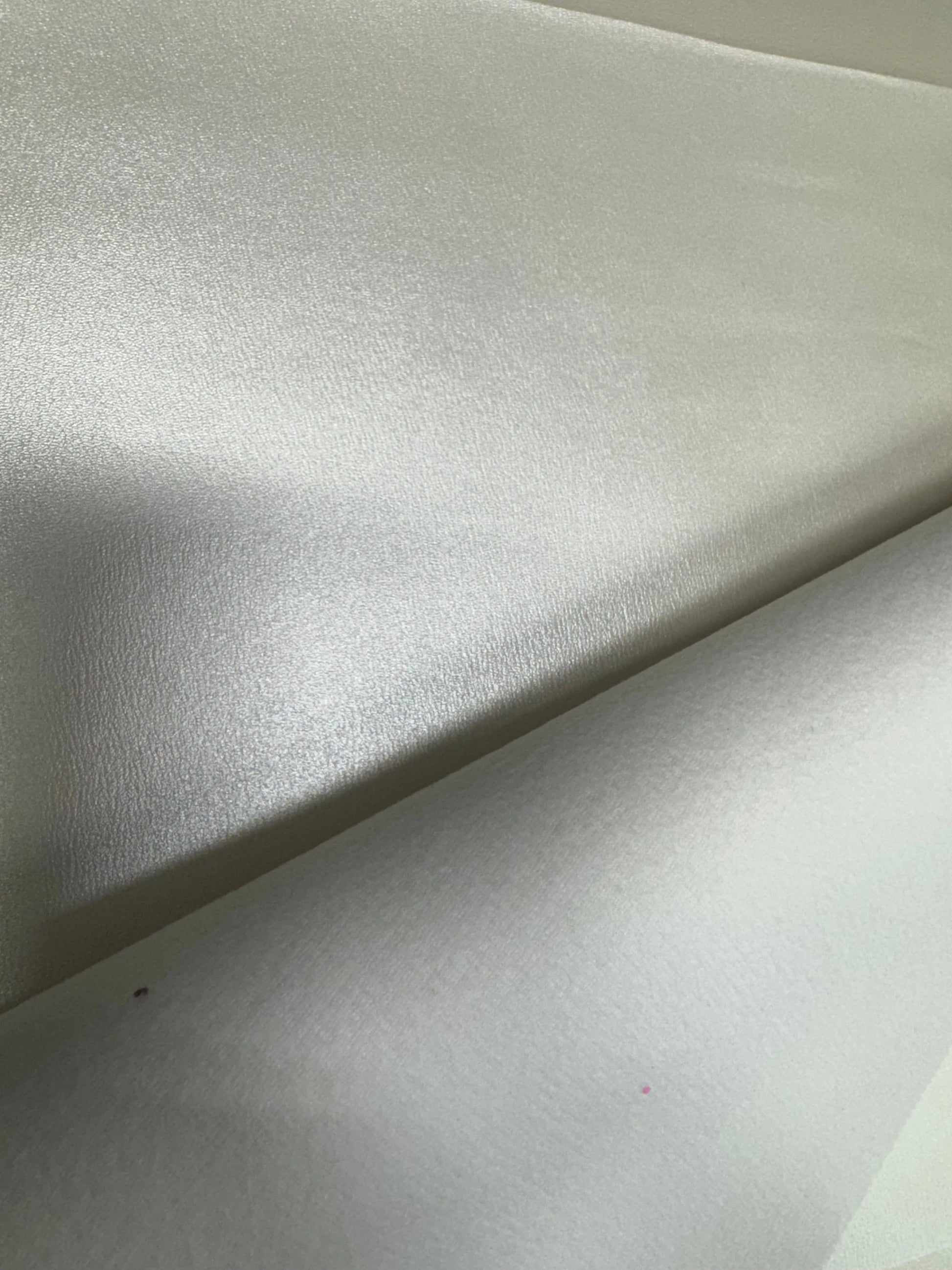 20*30cm Pearl White Smooth Texture Finish, Leatherette Sheet Leatherette
