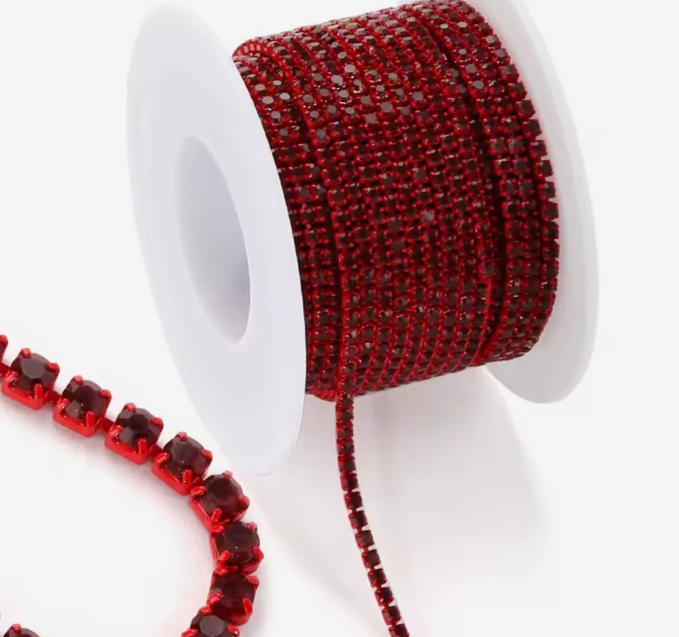 Ss6 Mocha Red Siam Chain (Sold in 36in) Sundaylace Creations & Bling