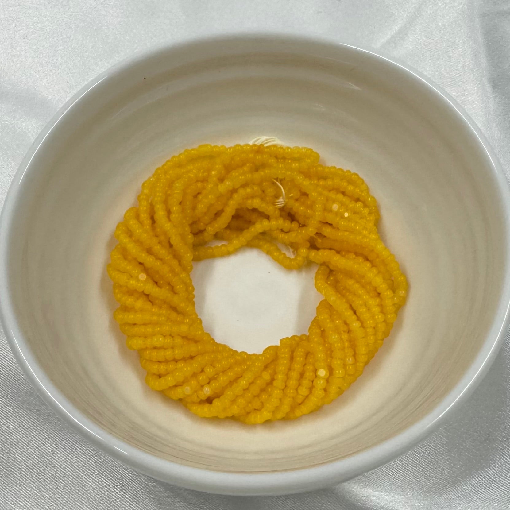 11/0 Charlotte Cut Seed Bead- Opal Light Orange *10g Hank* India Sheen Charlotte Cut Seedbeads