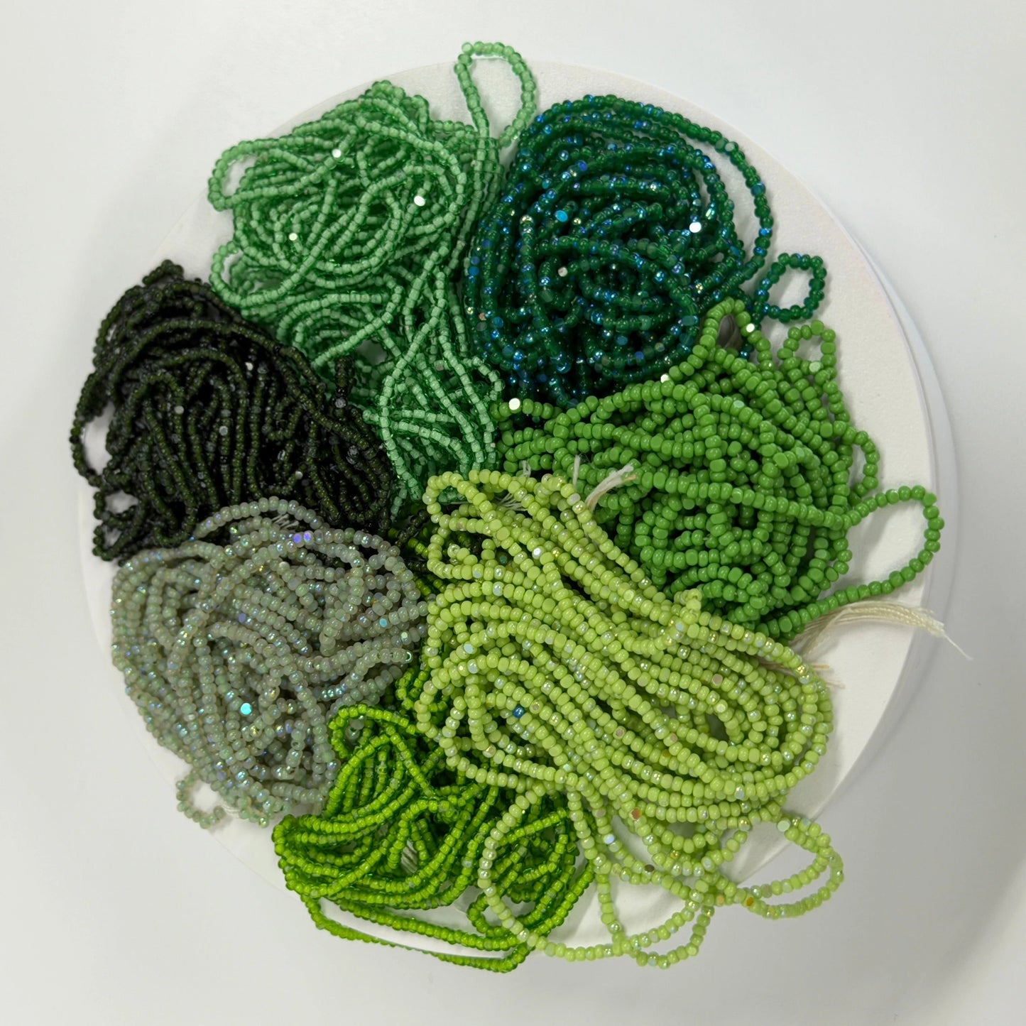 "Four Leaf Clover" 🍀 7 x 10g Charlotte Beads Bundle, Promotions India Sheen Charlotte Cut Seedbeads