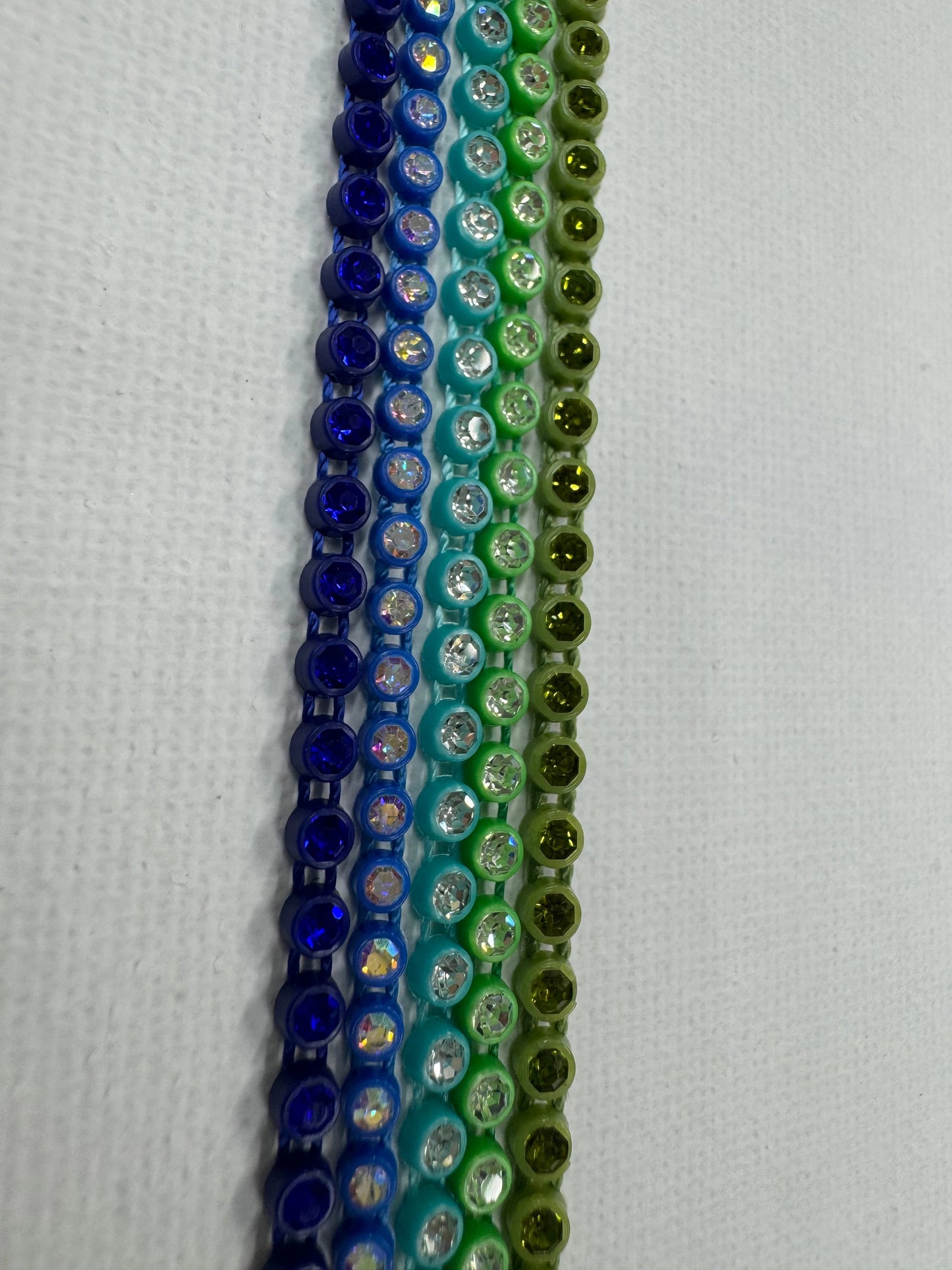 "Blueberry Bunch" 5x1yd Mixed Size Plastic Rhinestone Sundaylace Creations & Bling