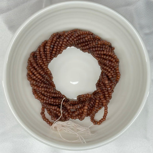 11/0 Charlotte Cut Seed Bead- Opal Brown Smoked Topaz *10g Hank* India Sheen Charlotte Cut Seedbeads