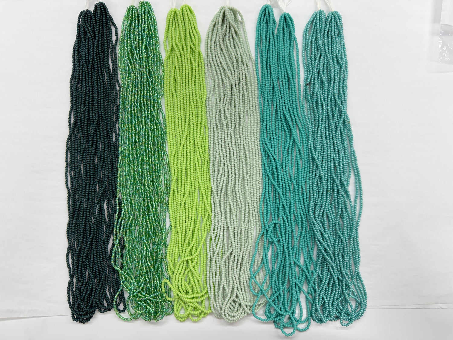 "Green Hanks" 11/0 Seed Beads (5) Hanks Set, Promotions Sundaylace Creations & Bling