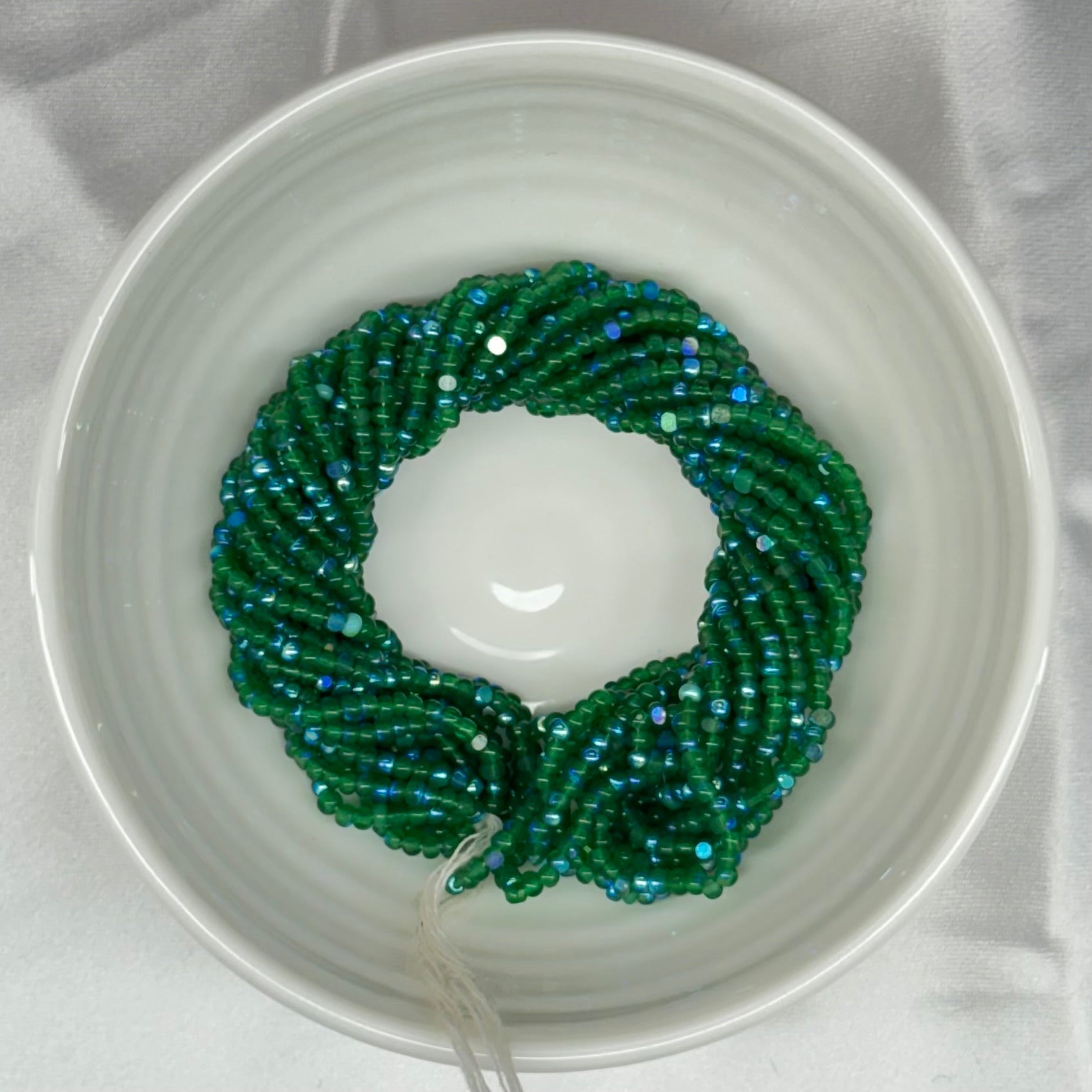 11/0 Charlotte Cut *Premium Seed Bead- Patina Opal Green Aurore Boreale (AB) *10g Hank* Sundaylace Creations & Bling