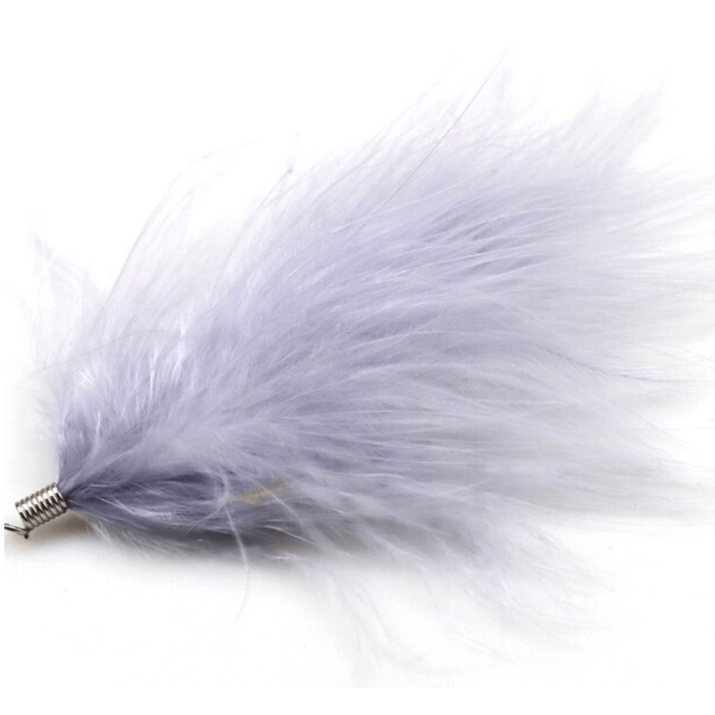 80mm Soft Fluffy Turkey Feather Tassel with one hole silver top, Earring Findings (Sold 5 pair) Earring Findings