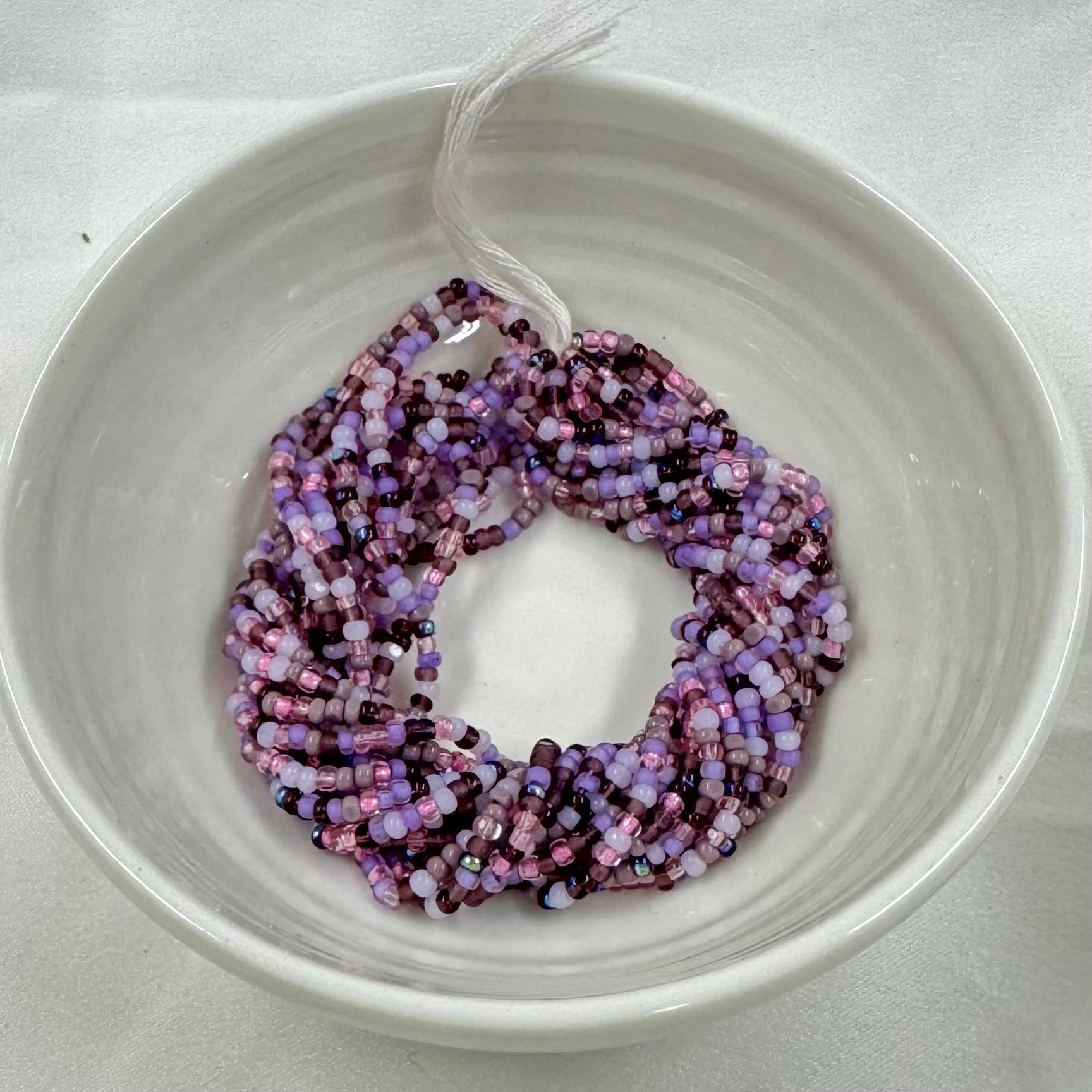 11/0 Charlotte Cut Seed Bead - "Sundaylace" Lilac Purple Pink Mix India Sheen Charlotte Cut Seedbeads
