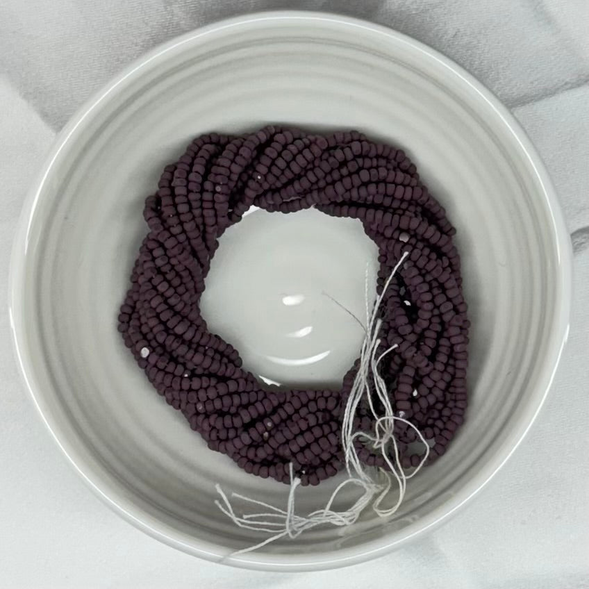 11/0 Charlotte Cut Seed Bead- Matte Amethyst Opaque *10g Hank* India Sheen Charlotte Cut Seedbeads