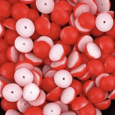 8mm Red Matte Pearl Mini Rivoli