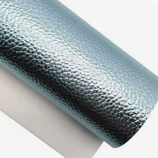20*30cm Steel Blue with Leather Texture Finish, Leatherette Sheet Leatherette