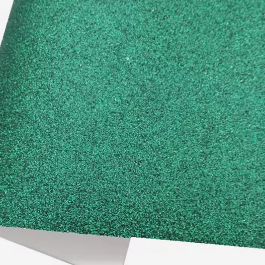 22*30cm Emerald Green Glitter Leatherette Sheet, Long Leatherette Sheets Leatherette
