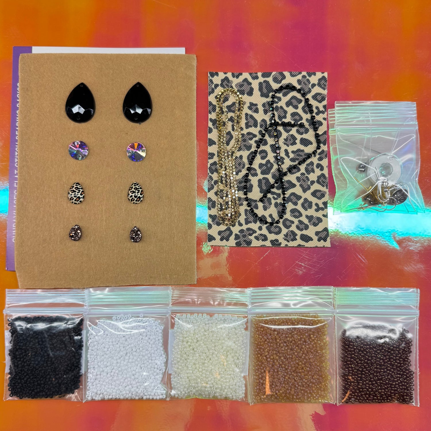 "Cheetah" Themed New Beader Starter Kit Set, Promotions Sundaylace Creations & Bling