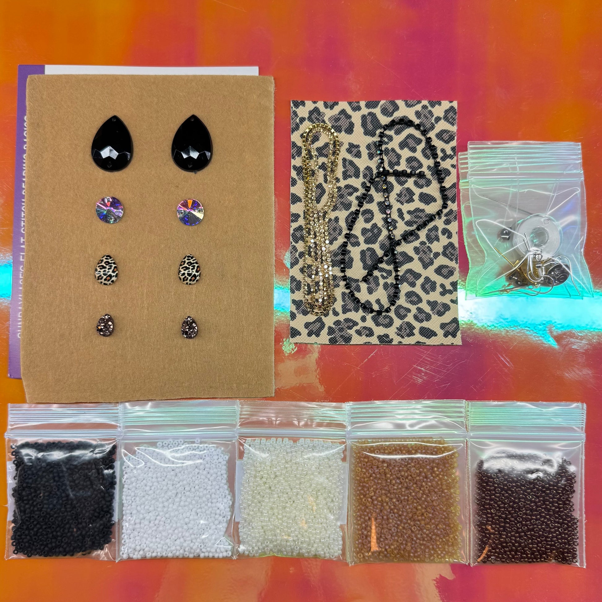 "Cheetah" Themed New Beader Starter Kit Set, Promotions Sundaylace Creations & Bling