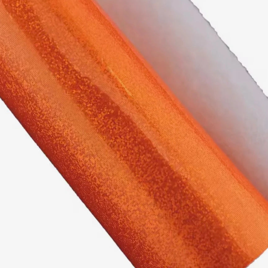 20*30cm Mandarin Glitter-like Holographic Sheets, Long Leatherette Sheets Leatherette