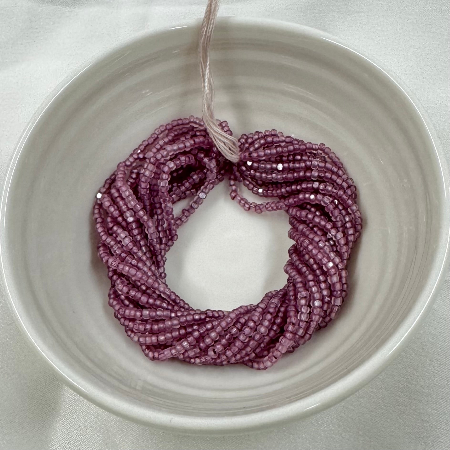 11/0 Charlotte Cut PREMIUM Seed Bead-  Amethyst Purple Matte Pearl Silver Lined  *10g Hank* India Sheen Charlotte Cut Seedbeads