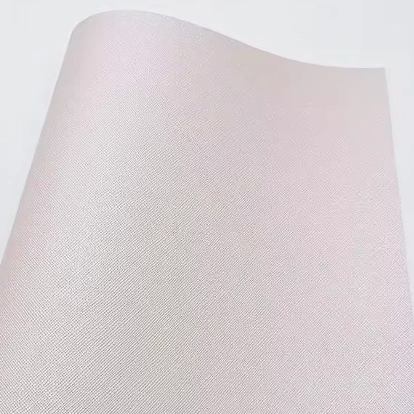 21*29cm Ivory Pearl Fabric Sheets, Long Leatherette Sheets Leatherette