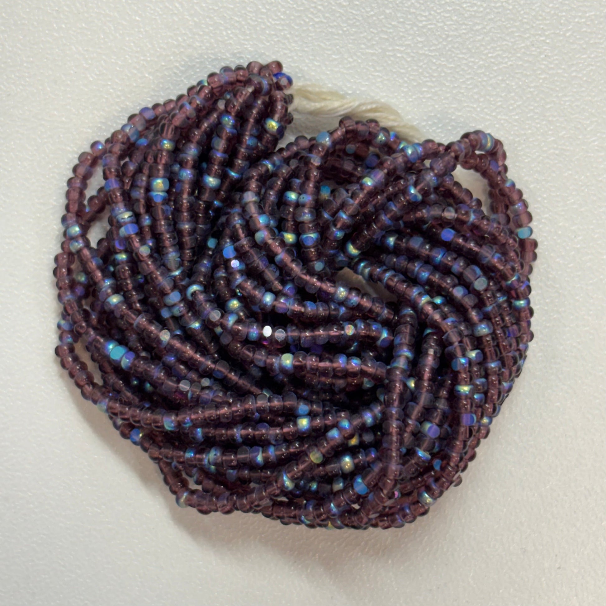 11/0 Charlotte Cut *Premium Seed Bead- Patina Transparent Amethyst Aurore Boreale (AB) *10g Hank* India Sheen Charlotte Cut Seedbeads