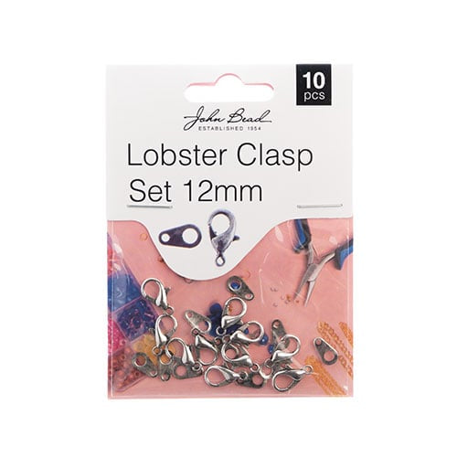 Must Have Findings - Lobster Clasp Set 12mm 6pcs Antique Silver,  New Beader Basics Sundaylace Creations & Bling