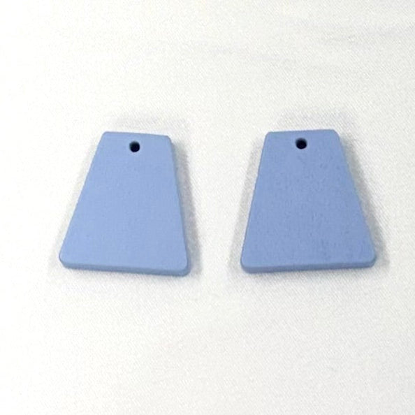 19*20mm "Paint Me" Rectangle Trapezoid Gem, sew on, Wood Gem (Sold in pair) Sundaylace Creations & Bling