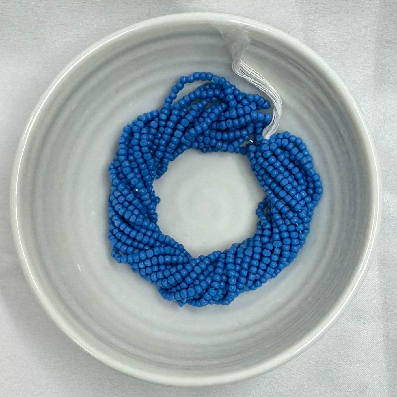 11/0 Charlotte Cut Seed Bead- Opaque Dark Medium Blue *10g Hank* India Sheen Charlotte Cut Seedbeads