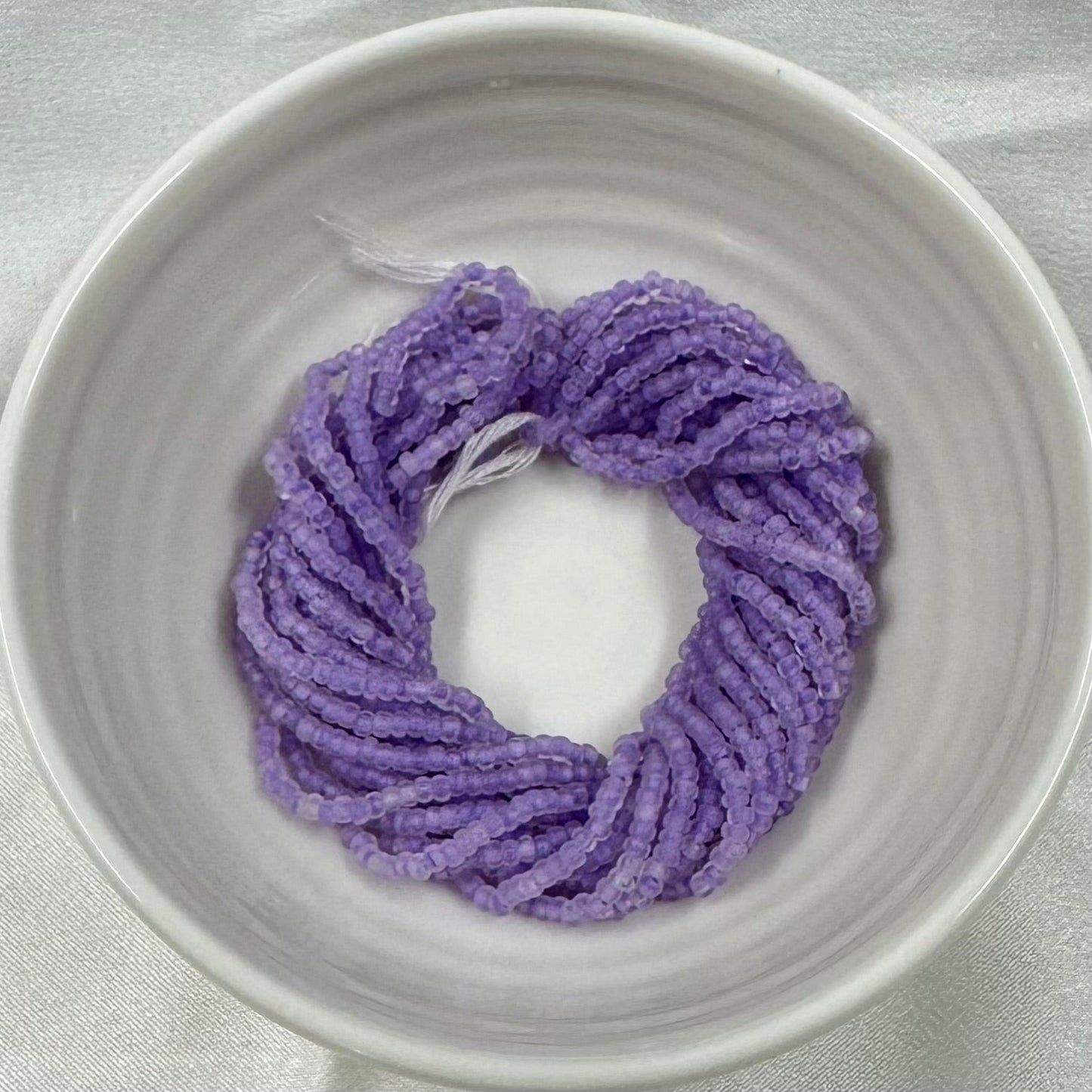 11/0 Charlotte Cut Seed Bead- Crystal Matte Lilac Lined  *10g Hank* India Sheen Charlotte Cut Seedbeads