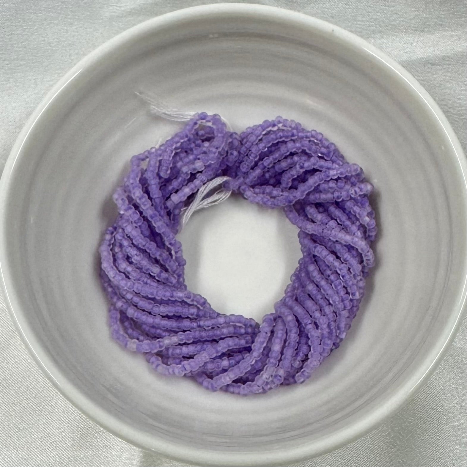 11/0 Charlotte Cut Seed Bead- Crystal Matte Lilac Lined  *10g Hank* India Sheen Charlotte Cut Seedbeads