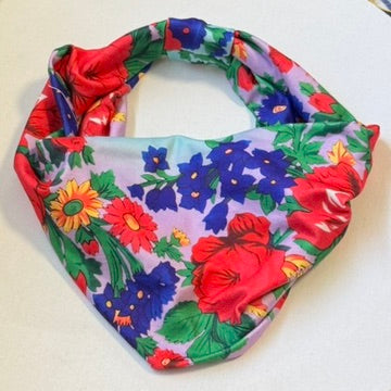 Single Strench Headband "Kokum Scarf" Grandma Cloth in Floral Patterns, Promotional Item Sundaylace Creations & Bling