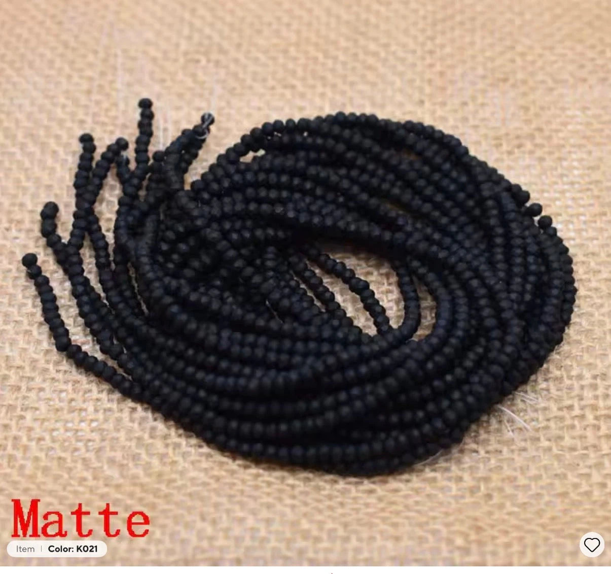 3mm Jet Black Matte Colour Bicone Glass Beads 100pcs Bicone/Rondelle