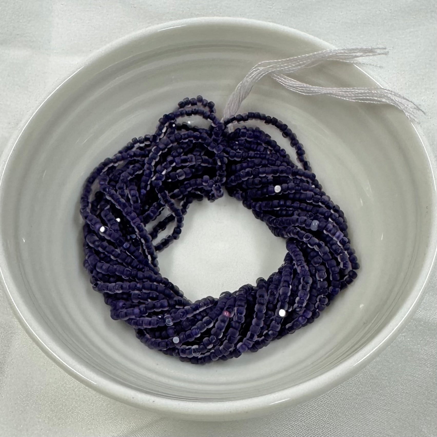 11/0 Charlotte Cut Seed Bead- Crystal Matte Purple Velvet Lined  *10g Hank* India Sheen Charlotte Cut Seedbeads