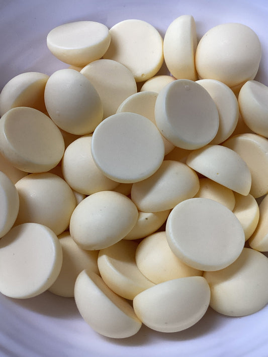 12mm Pastel Butter Yellow Smooth Matte Dome Round, Glue on, Resin Gems (Sold in Pair) Resin Gems