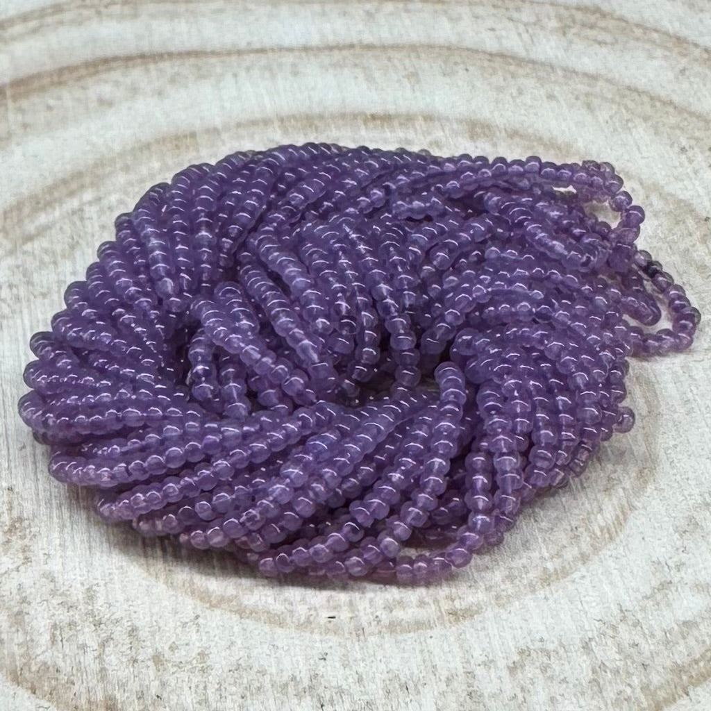 13/0 Charlotte Cut Seed Bead- Opal Amethyst Purple *10g Hank* India Sheen Charlotte Cut Seedbeads