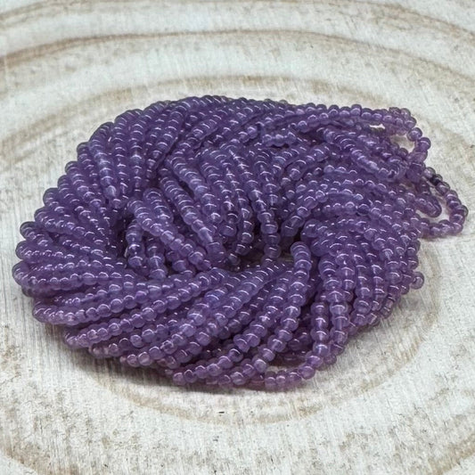 13/0 Charlotte Cut Seed Bead- Opal Amethyst Purple *10g Hank* India Sheen Charlotte Cut Seedbeads