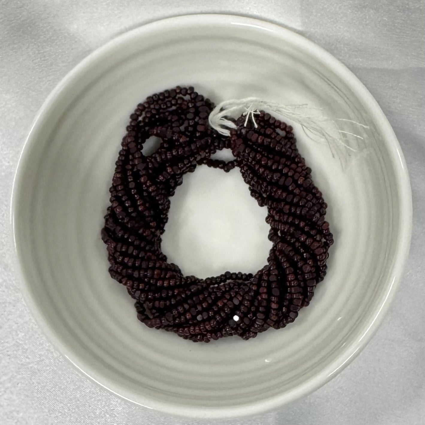 11/0 Charlotte Cut Seed Bead- Opaque Chocolate Brown Rust Mix   *10g Hank* India Sheen Charlotte Cut Seedbeads