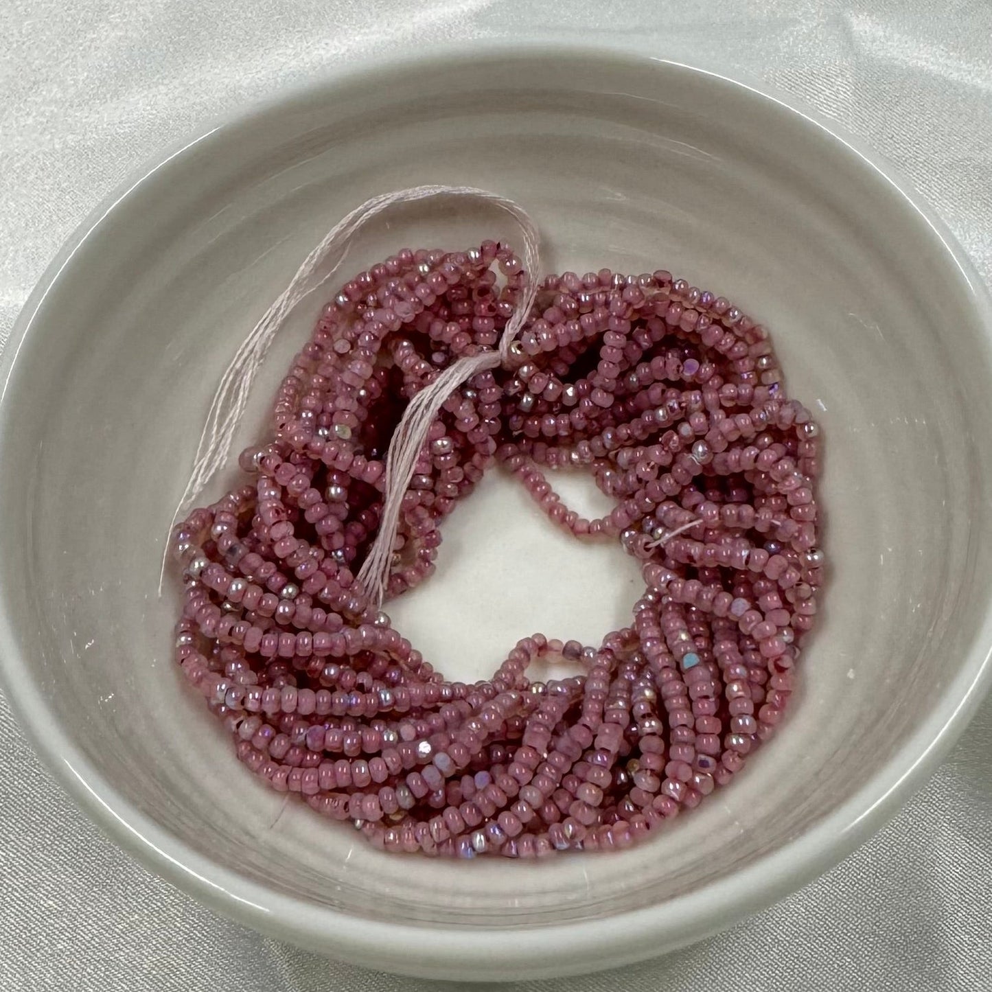 11/0 Charlotte Cut Seed Bead- Opal Neon Orchid Pink Aurore Boreale PREMIUM *10g Hank* India Sheen Charlotte Cut Seedbeads