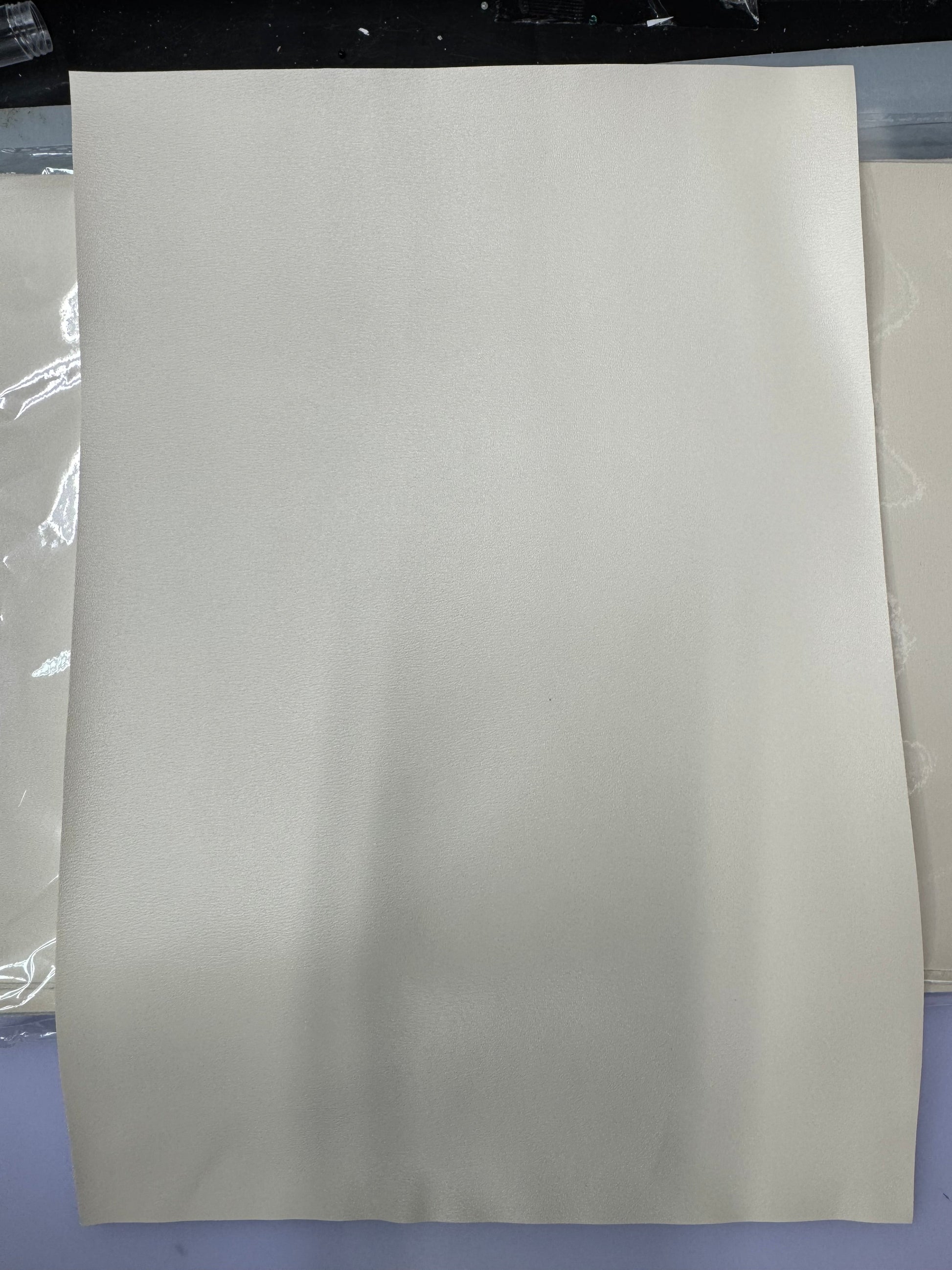 20*30cm Light Beige Smooth Texture Finish, Leatherette Sheet Leatherette