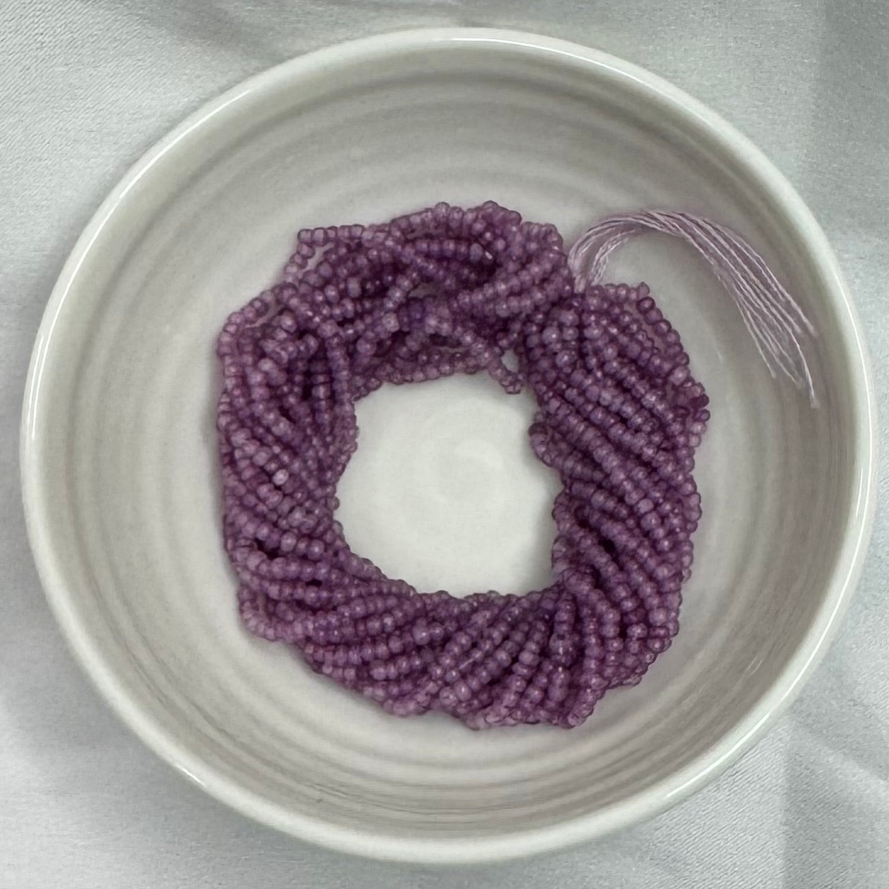 11/0 Charlotte Cut Seed Bead- Opal Amethyst Purple *10g Hank* India Sheen Charlotte Cut Seedbeads