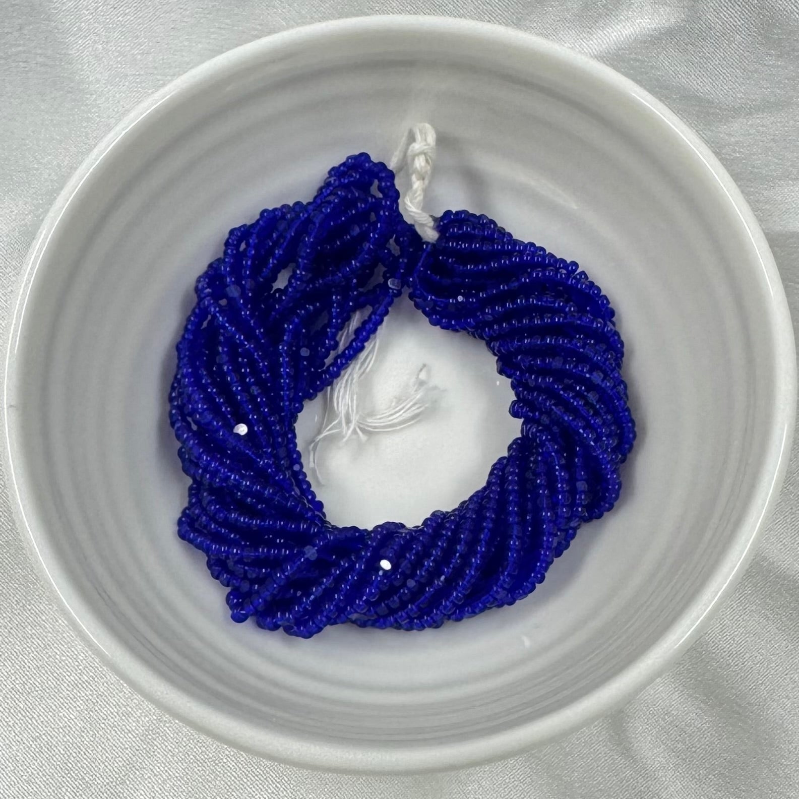 11/0 Charlotte Cut  Seed Bead- Royal Blue Transparent  *10g Hank* India Sheen Charlotte Cut Seedbeads