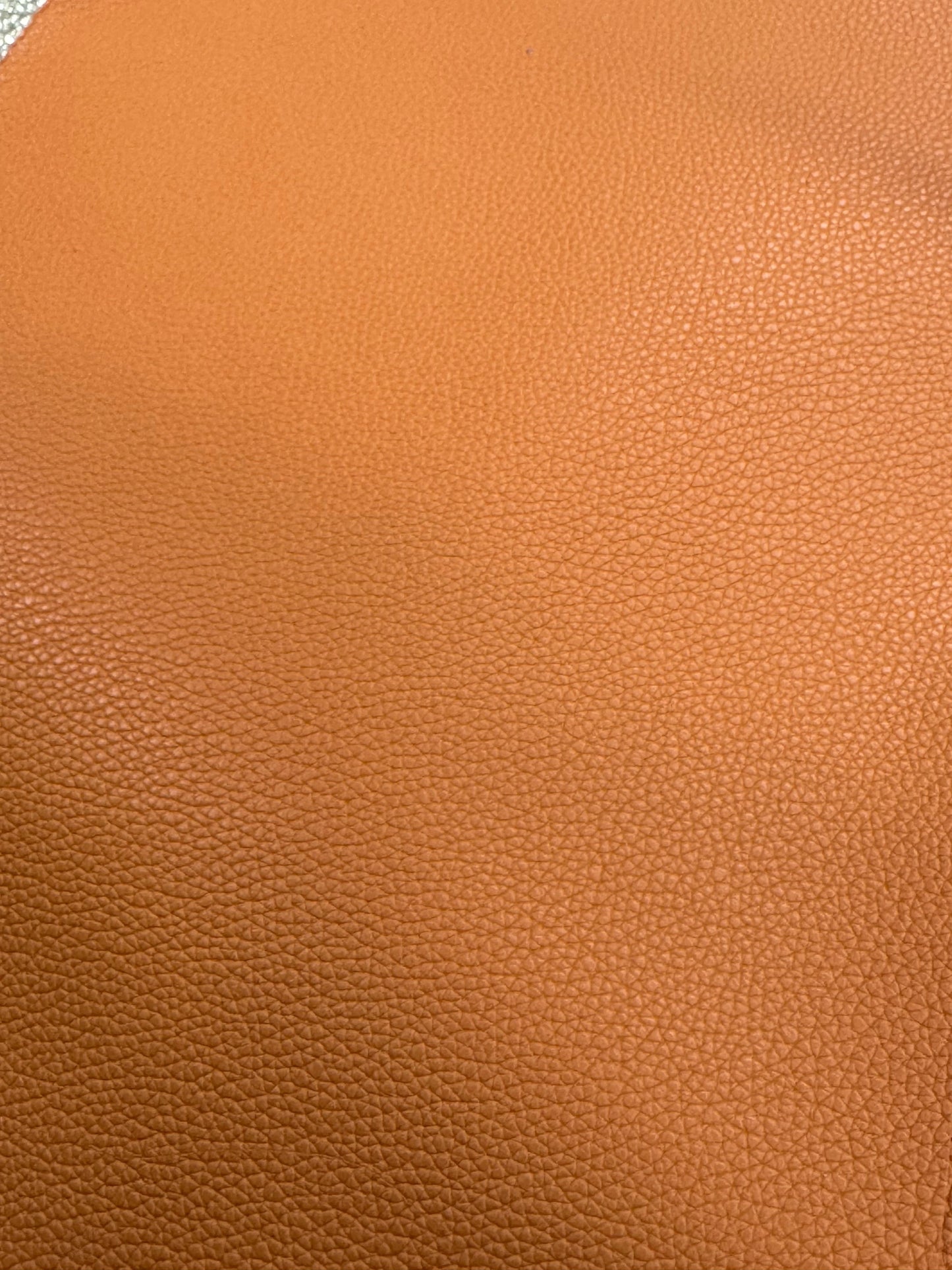 20*30cm Caramel Tan Orange Leather Texture, Smooth Leatherette Sheet Leatherette