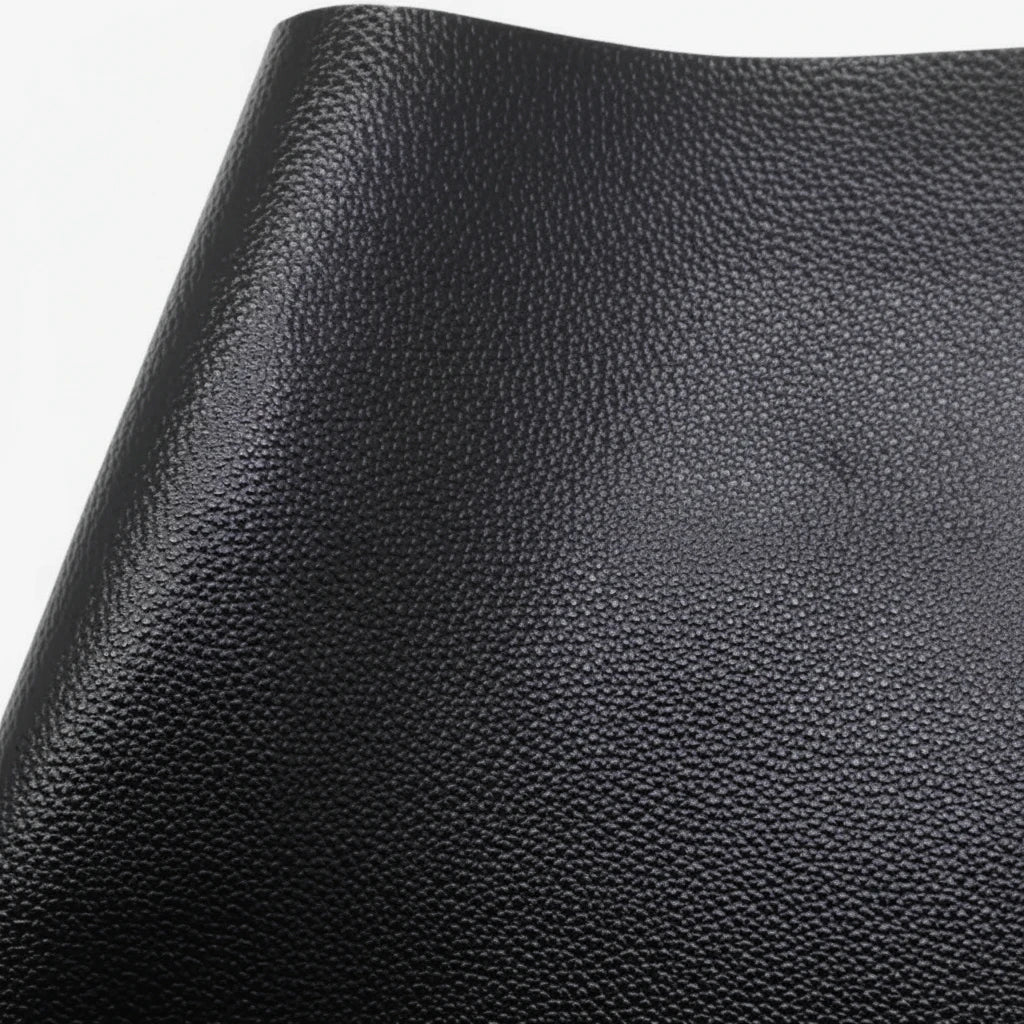 22*30cm Midnight Black Glitter Leatherette Sheet, Long Leatherette Sheets Leatherette