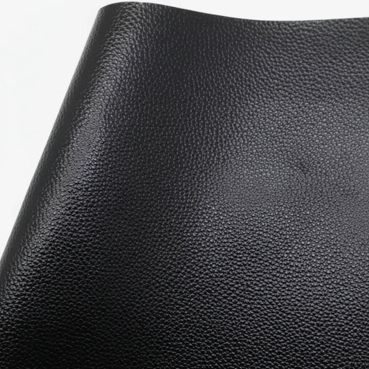 22*30cm Midnight Black Glitter Leatherette Sheet, Long Leatherette Sheets Leatherette