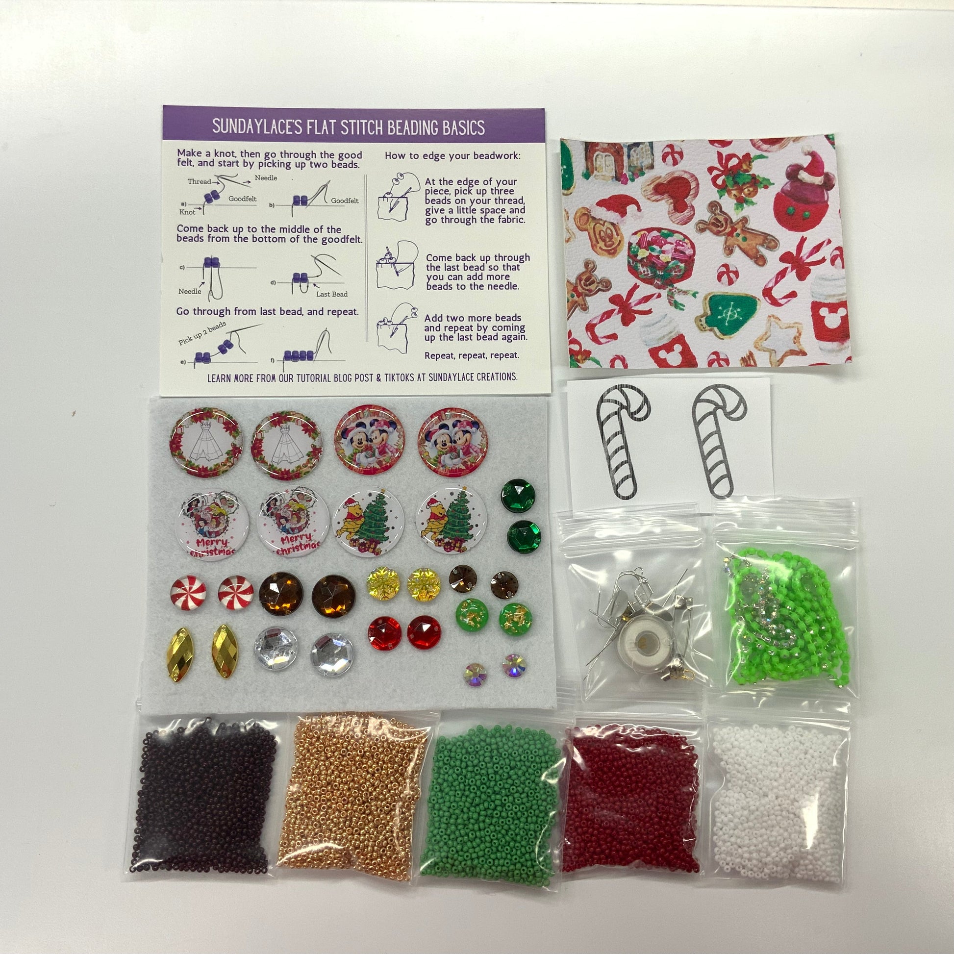 "Christmas Mouse" Starter Beading kit, Promotions Sundaylace Creations & Bling