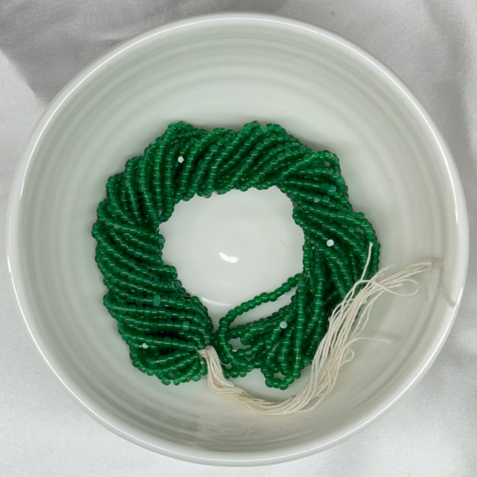 11/0 Charlotte Cut Seed Bead - Opal Spring Green *10g Hank* India Sheen Charlotte Cut Seedbeads