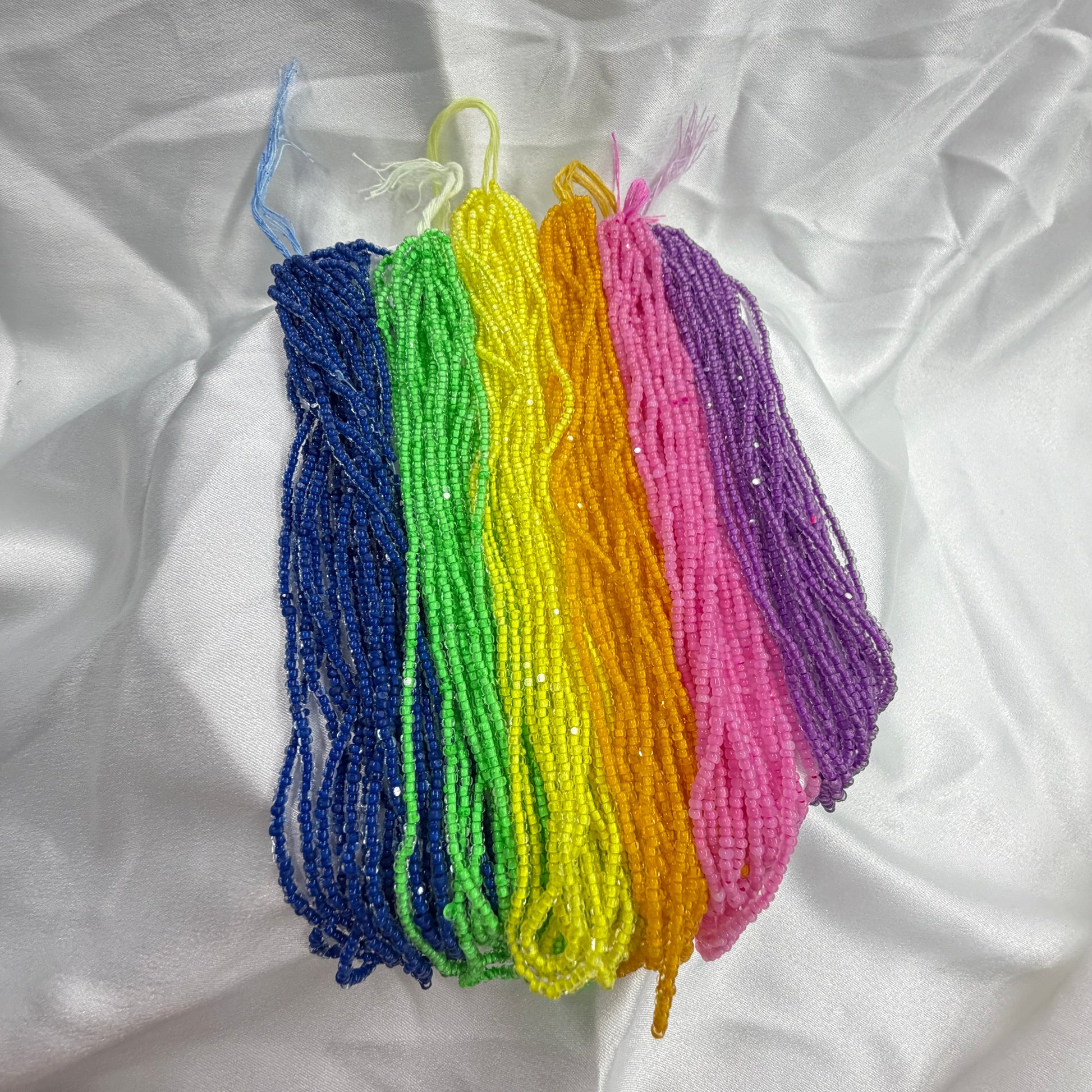 Sparkle Neon Rainbow Opaque, 6 x 11/0 Charlotte Cut Seed Beads Set, Promotions India Sheen Charlotte Cut Seedbeads